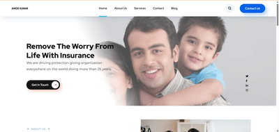 Personal Brand Website for Insurance Advisor – Amod Kumar - SEO