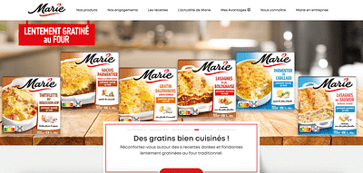 Marie website - Création de site internet