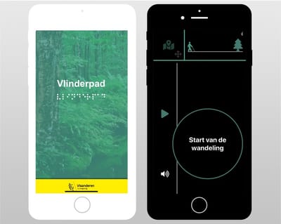 Vlinderpad (app voor blinden en slechtzienden) - Application mobile