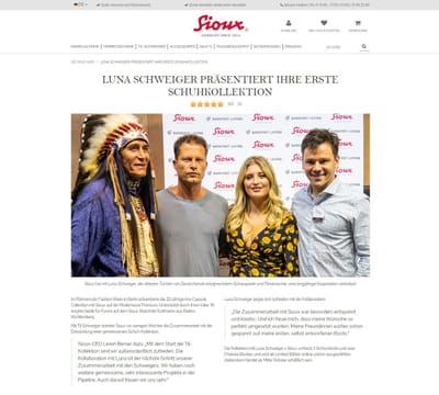 Sioux - Suchmaschinenoptimierung durch Relaunch - E-Commerce