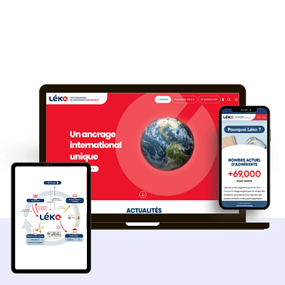 Site vitrine pour Léko - Organisme écologique - Administration web