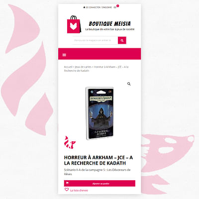 Boutique Café Meisia - Création Site E-commerce - Création de site internet