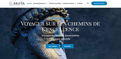 Site Arista Voyages - Website Creatie