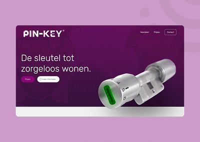 Website: Pin-key. One key for everyone. - Website Creatie