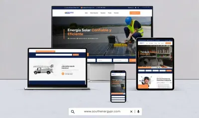 South Energy PR — Solar energy company website - Création de site internet