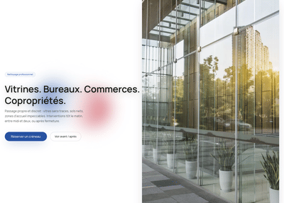 Création de site web : Société Nettoyage Cannes - Publicité en ligne