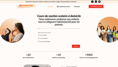 Création du site internet de CCFORMATION - Création de site internet