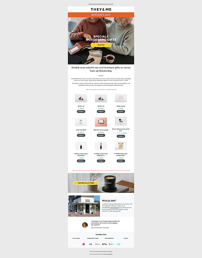 Email marketing template / They & Me - E-Mail-Marketing