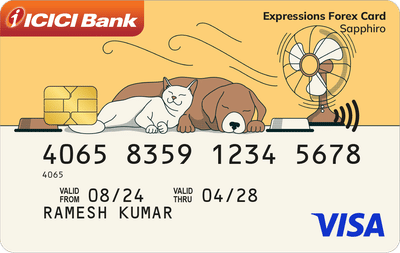 ICICI Bank Expressions Sapphiro Forex Prepaid Card Launch Campaign - Markenbildung & Positionierung