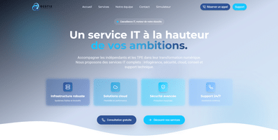 Site web moderne avec simulateur et support client intégré - Creazione di siti web