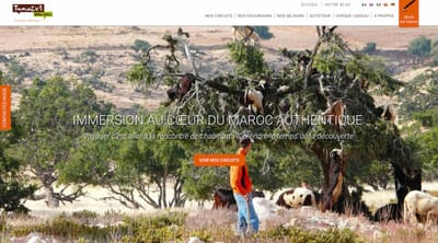 Création du site web pour une agence de voyages au Maroc - Création de site internet