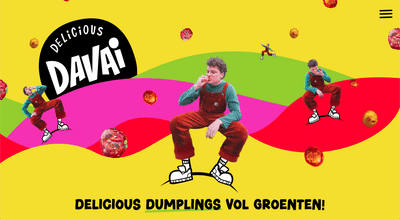 Davai Dumplings, delicious dumplings vol groenten! - Website Creatie