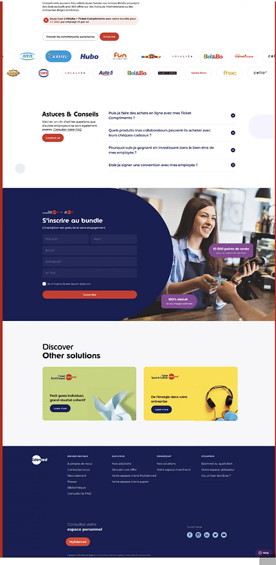 Edenred Sales funnel - Ergonomie (UX/UI)