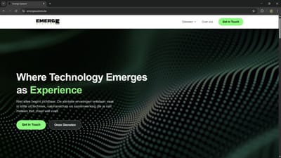 Webiste ontwikkelt voor Emergesystems - Webseitengestaltung