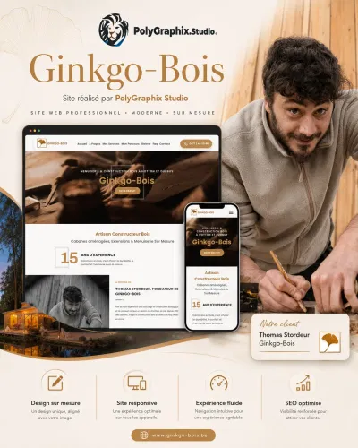 Site web Ginkgo Bois - Application web