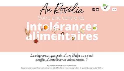 Site de Au Rosélia - Graphic Design