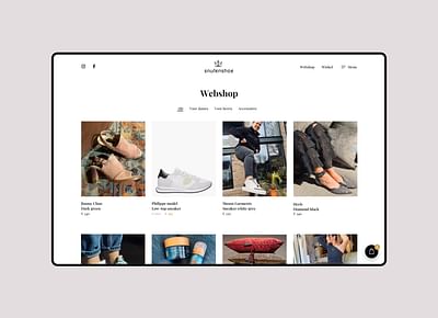 Inspirerende webshop voor Snufenshoe - E-commerce