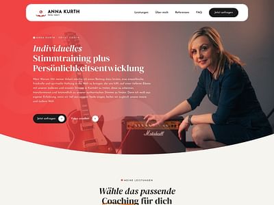 Anna Kurth • Webflow Webseite - Webseitengestaltung