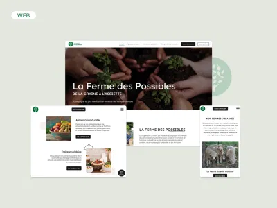 (SITE WEB) - Création - LA FERME DES POSSIBLES - Création de site internet