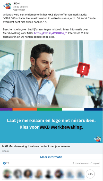 SIDN: Leadgeneratie nieuwe dienst - Digital Strategy