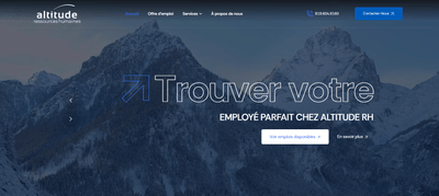 Site web de Altitude RH - Création de site internet