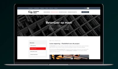 Een conversiegerichte site & Google Ads voor Comines Steel - Marketing