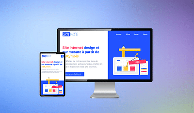 Design et Développement du site web 201Web.fr - Website Creation