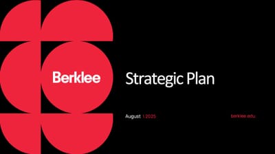 Presentation Design for Berklee - Diseño Gráfico