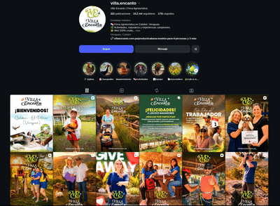 Instagram - Villa Encanto - Redes Sociales