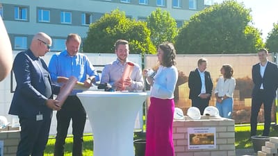 Videodreh Grundsteinlegung für B.I.G., UCANEO u. Vollack - Video Production