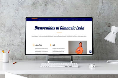 Diseño web Gimnasio Leon - Création de site internet
