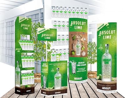 Lancement Absolut Vodka Lime - Packaging