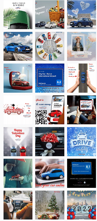 City Car Social Media Campaigns - Publicité