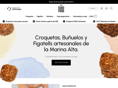 New Woocommerce website for Faro Food - E-commerce