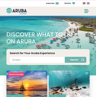 Development of a lightning fast travel website - Website Creatie