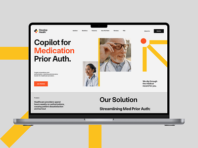 Swiss-style healthcare landing page - Website Creation