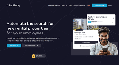 AI-integratie voor Renthomy - Website Creatie