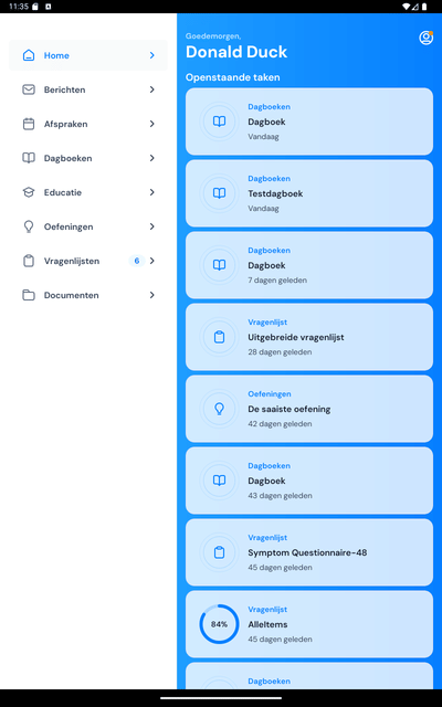 Praktijkportaal app en web - Web Applicatie