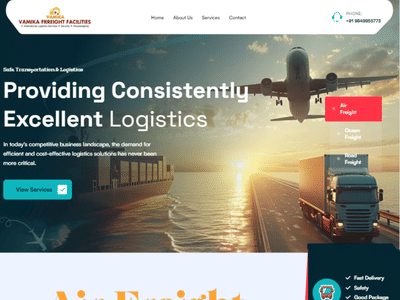 Website Development for Vamika Frreight Facilities - Website Creatie