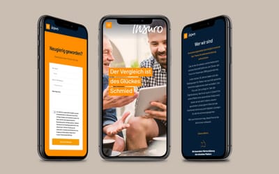 Website & Corporate Design - Insuro Maklerservice - Webseitengestaltung