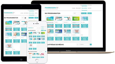 Gestion de contenu pour affichage dynamique - Application web