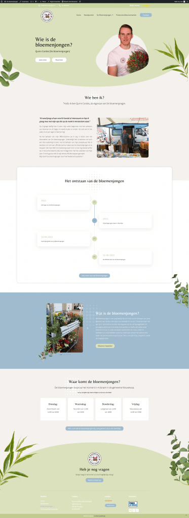 bloemenjongen.nl - Website Creatie