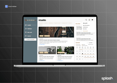 Au bureau - Outil métier - Website Creation