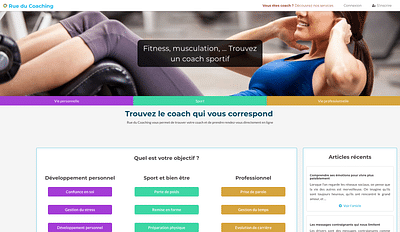 Rue du Coaching - Applicazione web
