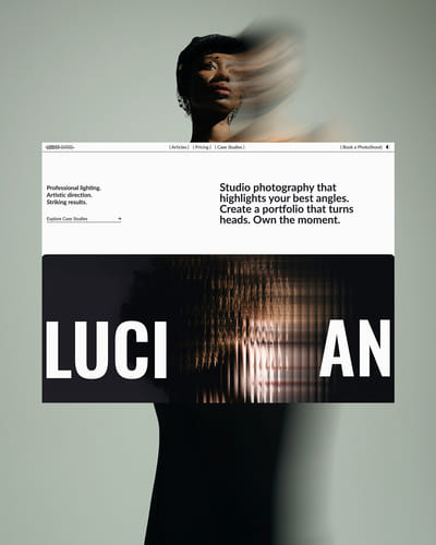 Lucian Carrel - Photography portfolio - Création de site internet