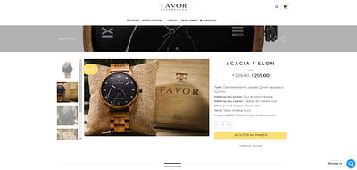 Website E-commerce for watches - 3D