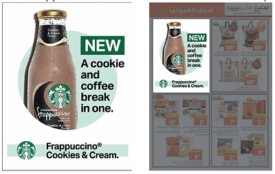Starbucks Adaptation Design for Supermarket Flyer - Publicidad