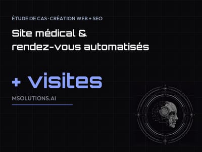Un site médical qui capte des patients et prend les rendez-vous - Création de site internet