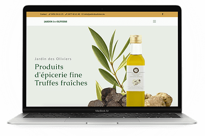 Création du site e-commerce Jardin des Oliviers - Digital Strategy