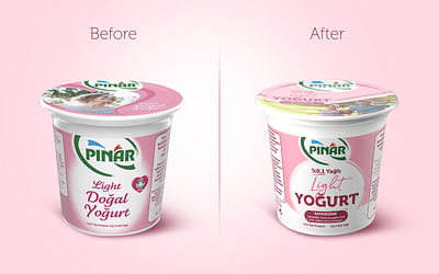 Pınar Light Yogurt Packaging Design - Design & graphisme
